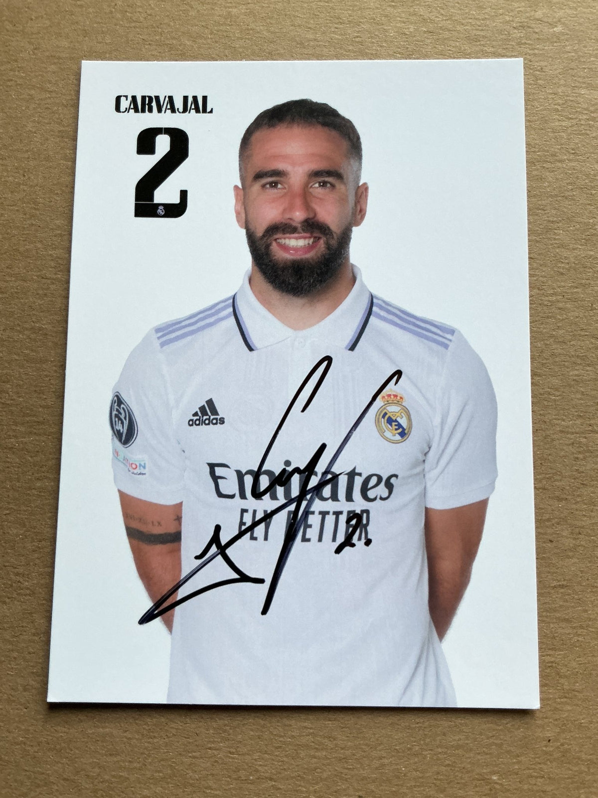 Dani Carvajal, Spain 🇪🇸 Real Madrid 2022/23 hand signed - Autographs-World