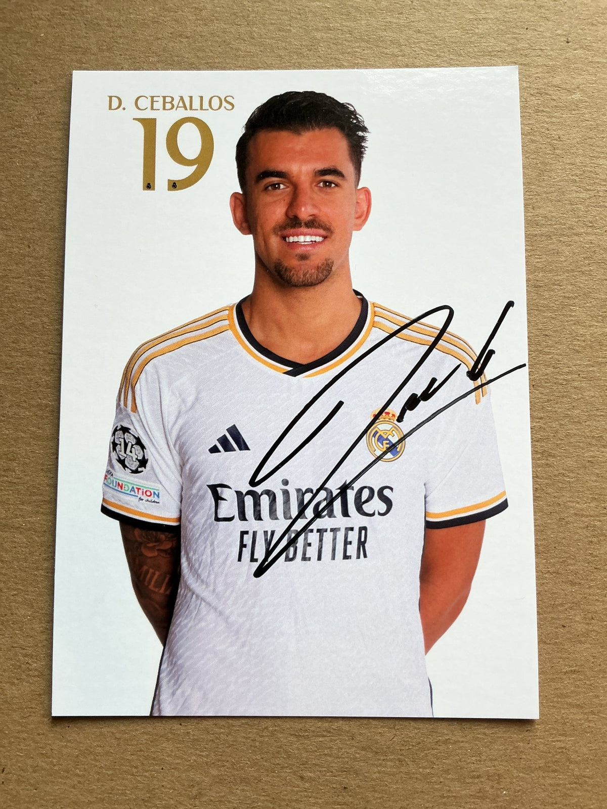 Dani Ceballos, Spain 🇪🇸 Real Madrid 2023/24 hand signed - Autographs-World