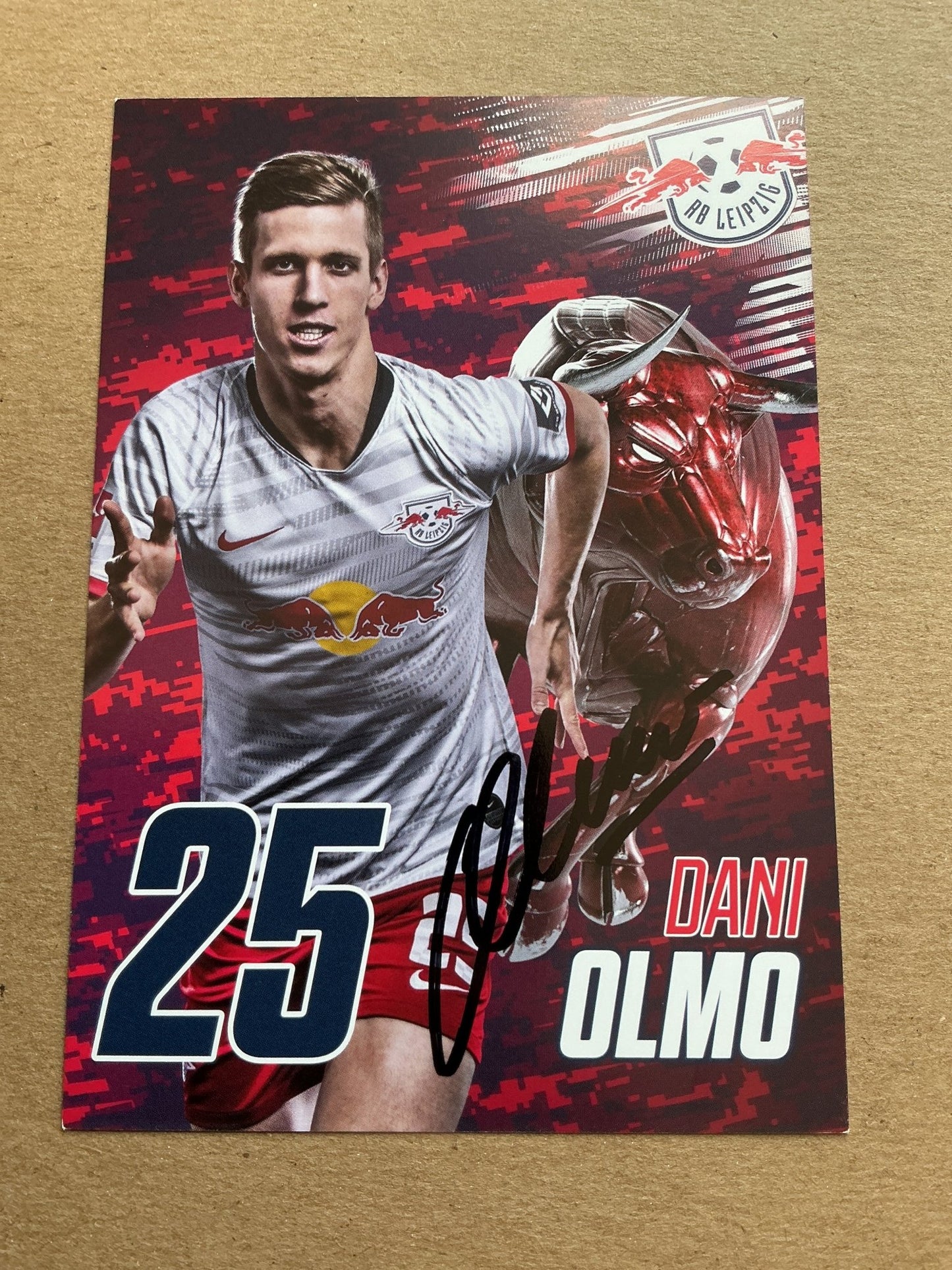 Dani Olmo, Spain 🇪🇸 RB Leipzig 2019/20 hand signed - Autographs-World