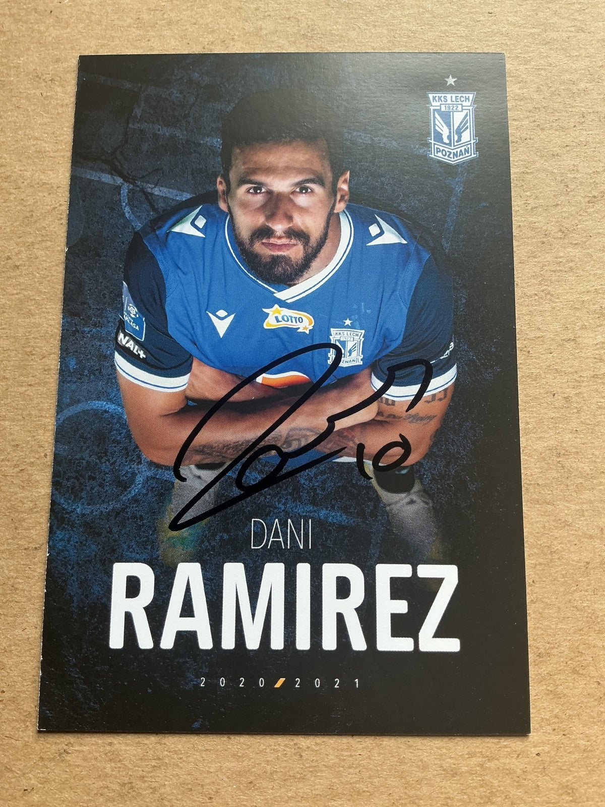 Dani Ramírez, Spain 🇪🇸 Lech Poznań 2020/21 hand signed - Autographs-World