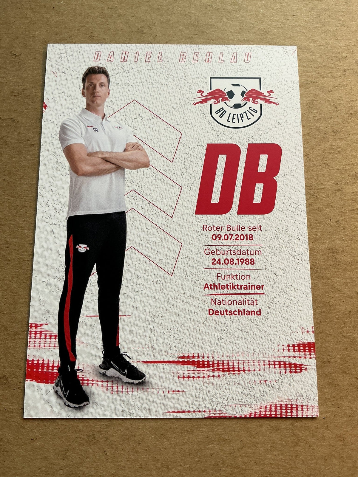 Daniel Behlau, Germany 🇩🇪 RB Leipzig 2021/22 hand signed - Autographs-World