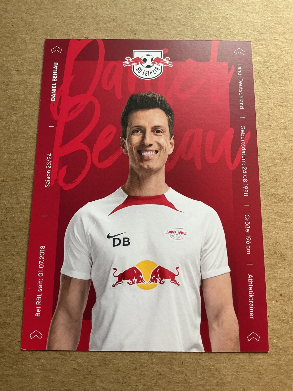 Daniel Behlau, Germany 🇩🇪 RB Leipzig 2023/24 hand signed - Autographs-World