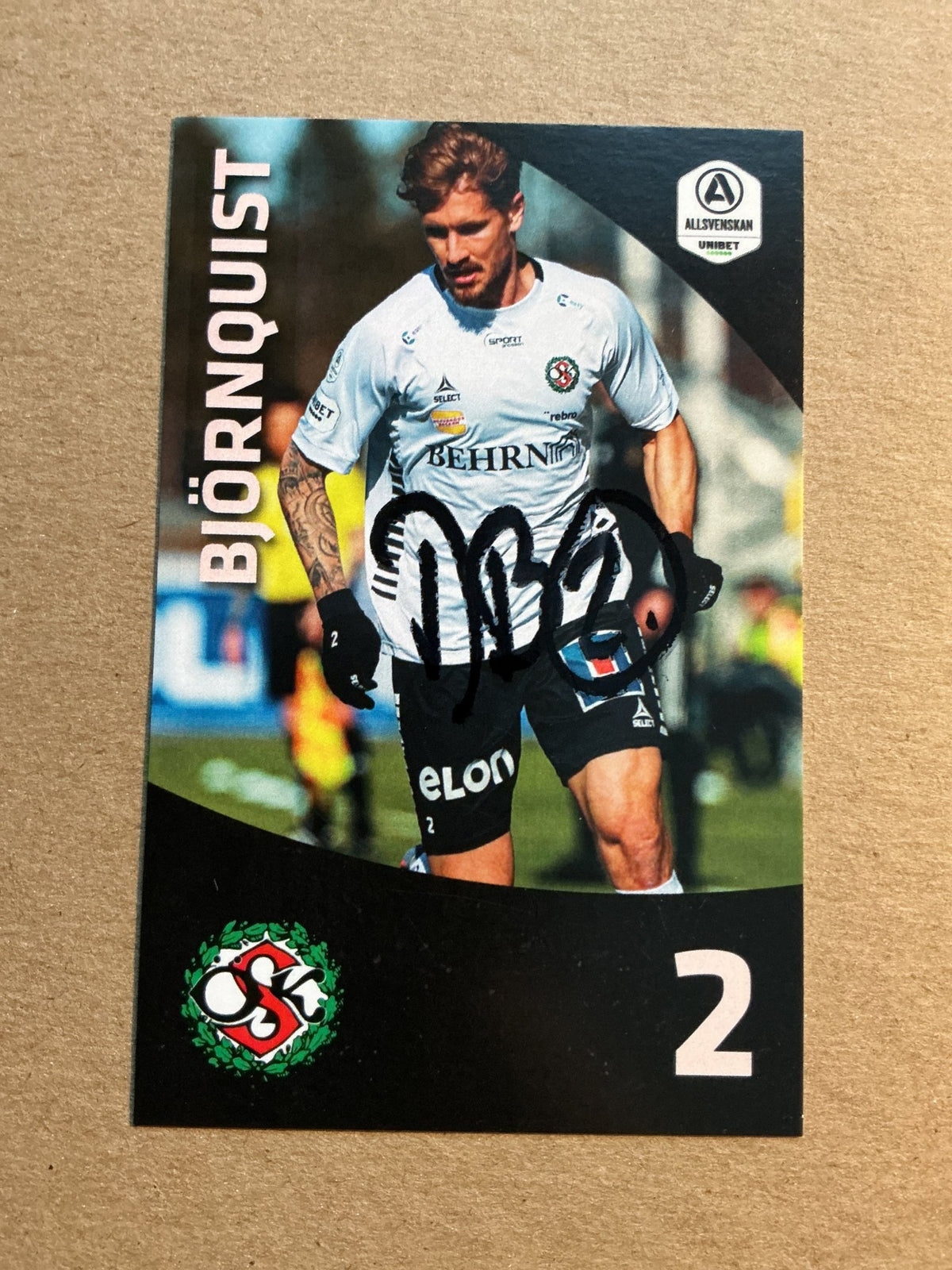 Daniel Björnquist, Sweden 🇸🇪 Örebro SK 2021/22 hand signed - Autographs-World