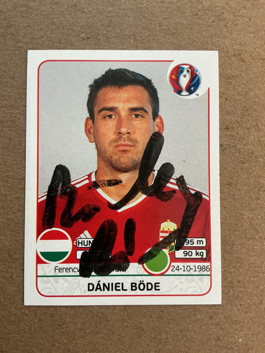 Dániel Böde, Hungary 🇭🇺 UEFA Euro 2016 Panini hand signed - Autographs-World