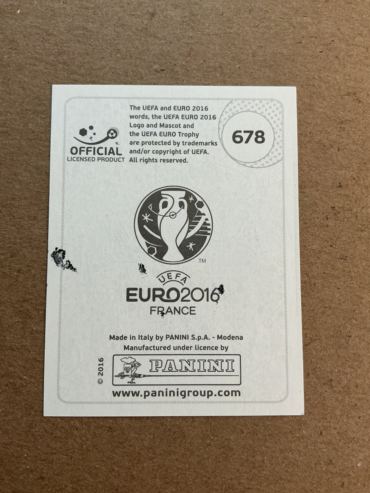 Dániel Böde, Hungary 🇭🇺 UEFA Euro 2016 Panini hand signed - Autographs-World