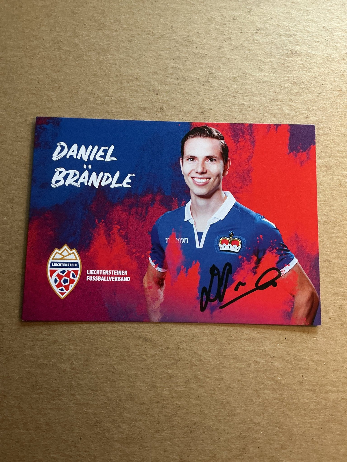 Daniel Brändle, Liechtenstein 🇱🇮 2022 hand signed - Autographs-World