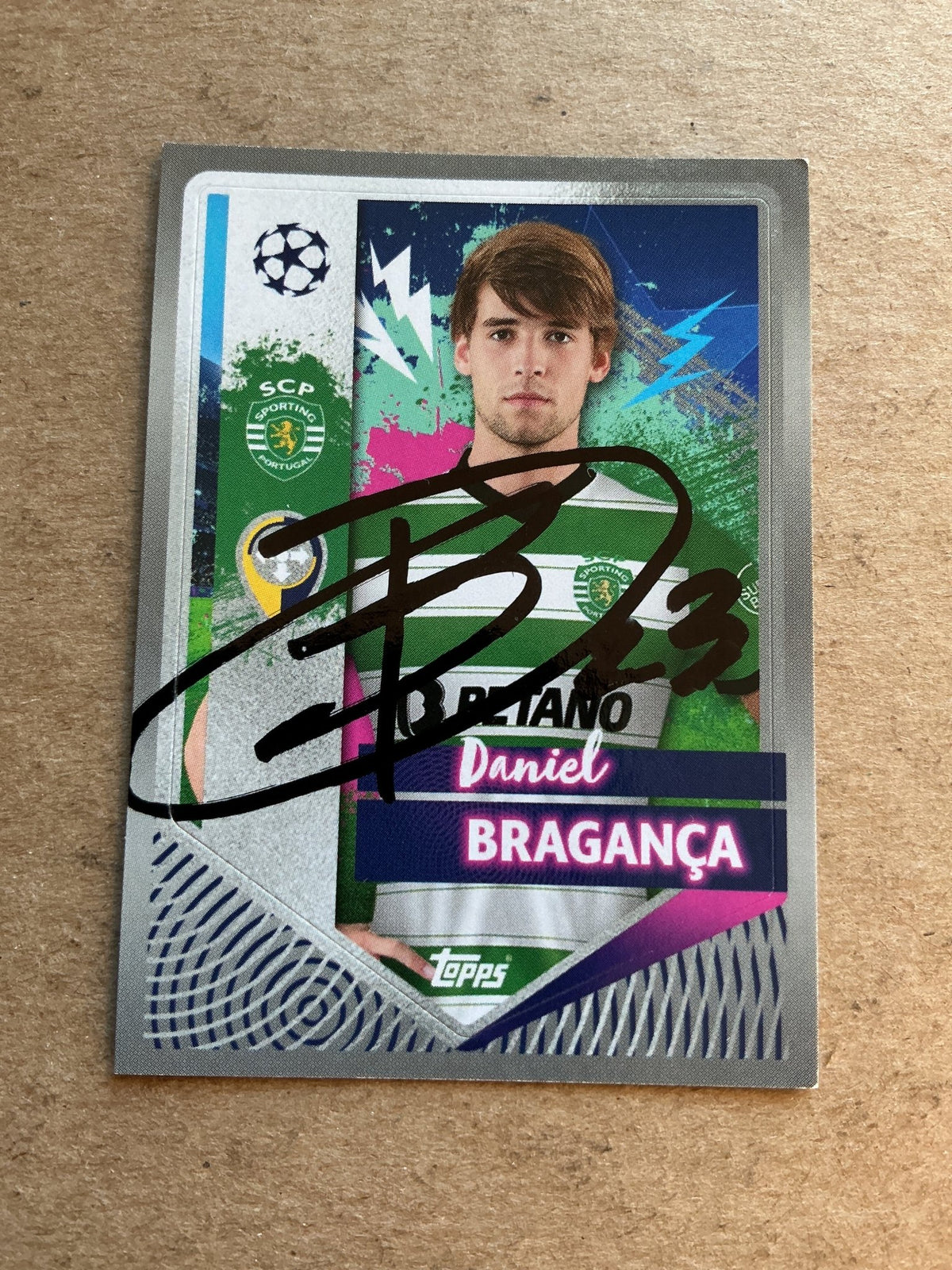 Daniel Bragança, Portugal 🇵🇹 Sporting CP 2022/23 Topps hand signed - Autographs-World
