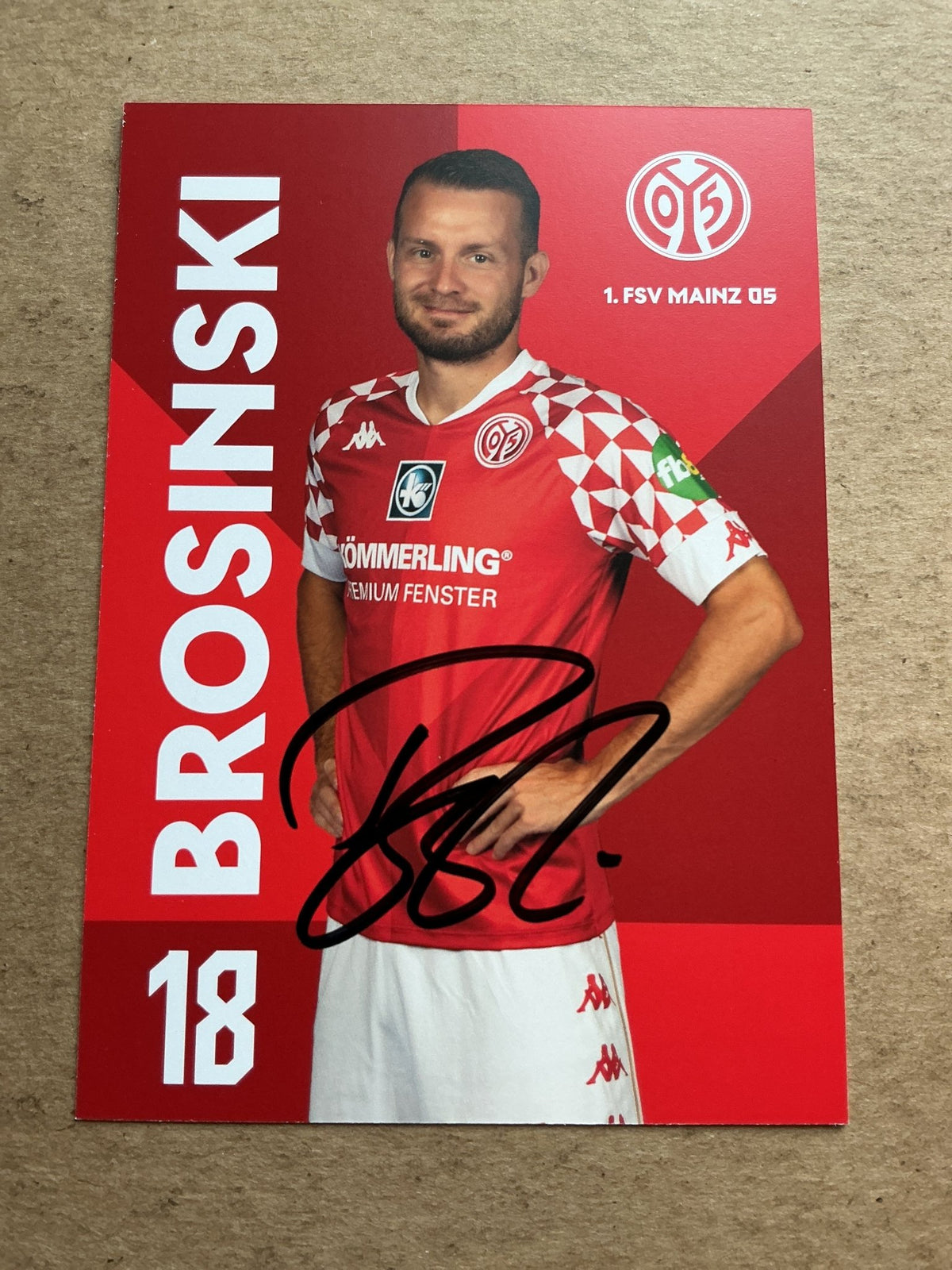 Daniel Brosinski, Germany 🇩🇪 FSV Mainz 05 2020/21 hand signed - Autographs-World