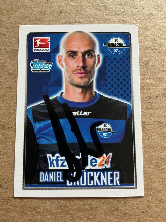 Daniel Brückner, Germany 🇩🇪 SC Paderborn 2014/15 Topps hand signed - Autographs-World