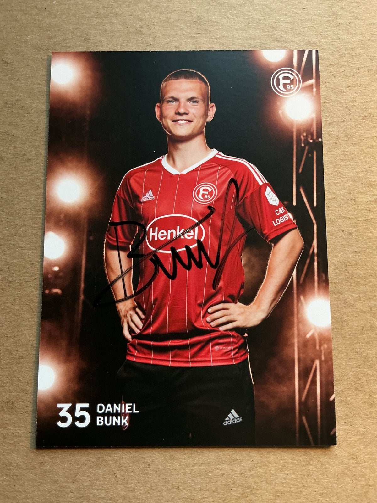Daniel Bunk, Germany 🇩🇪 Fortuna Düsseldorf 2022/23 hand signed - Autographs-World