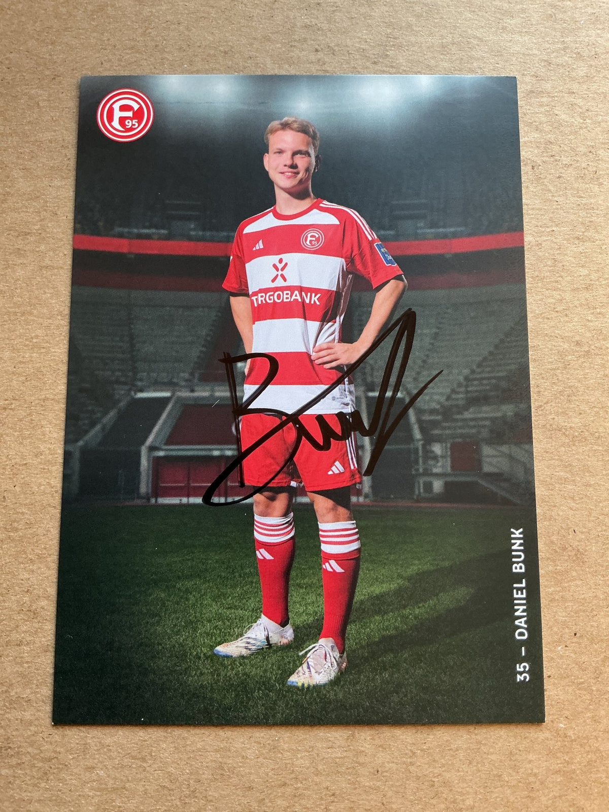 Daniel Bunk, Germany 🇩🇪 Fortuna Düsseldorf 2023/24 hand signed - Autographs-World