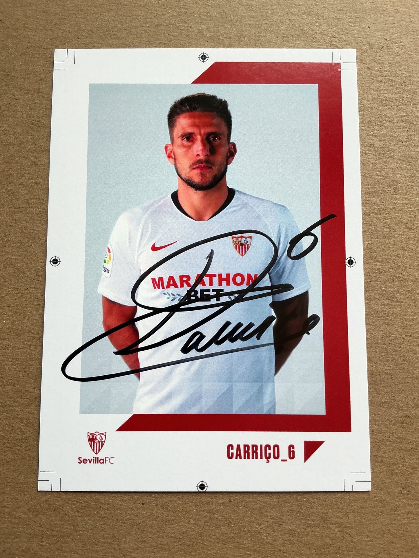 Daniel Carriço, Portugal 🇵🇹 Sevilla FC 2019/20 hand signed - Autographs-World