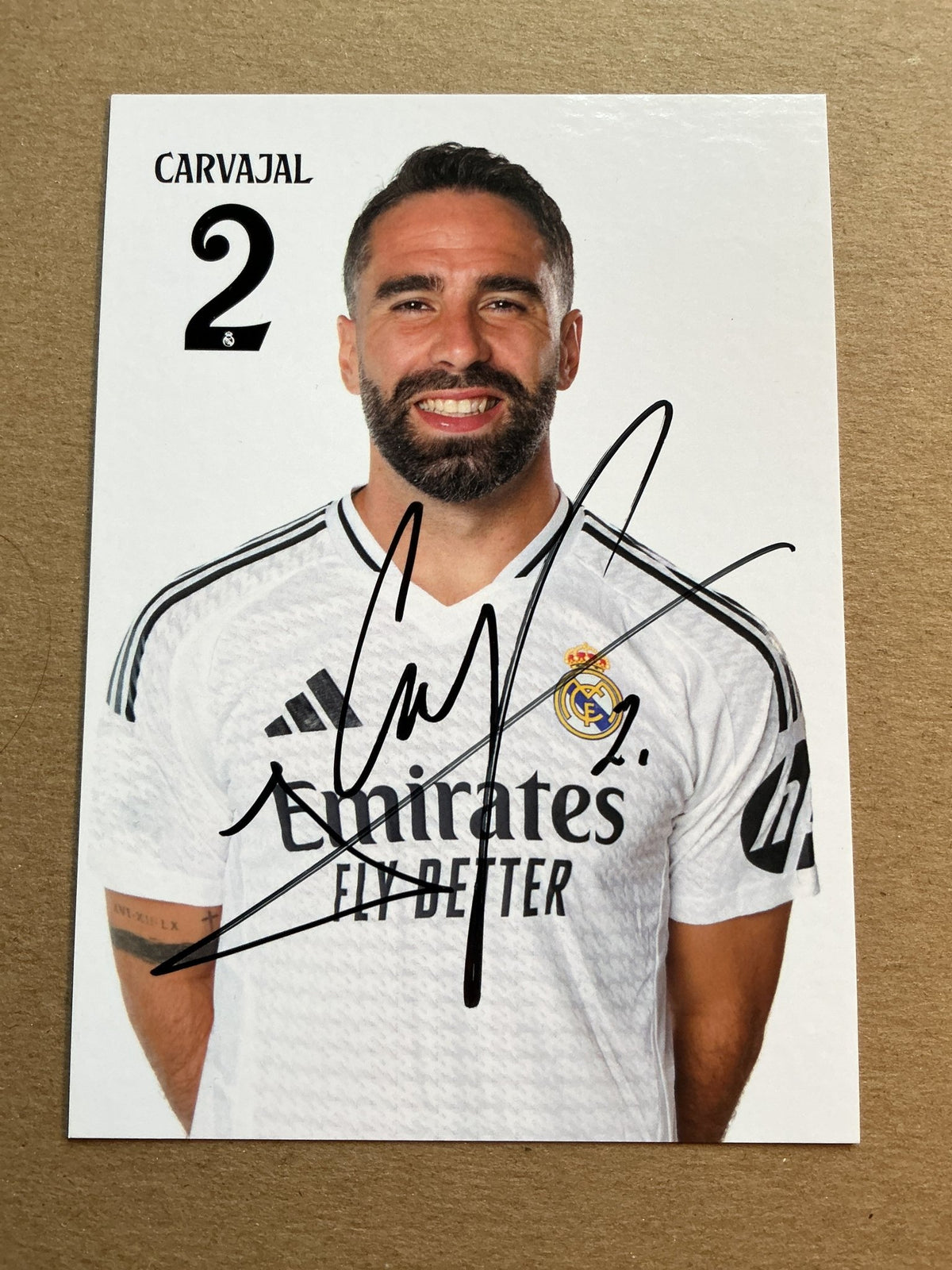 Daniel Carvajal, Spain 🇪🇸 Real Madrid 2024/25 hand signed - Autographs-World