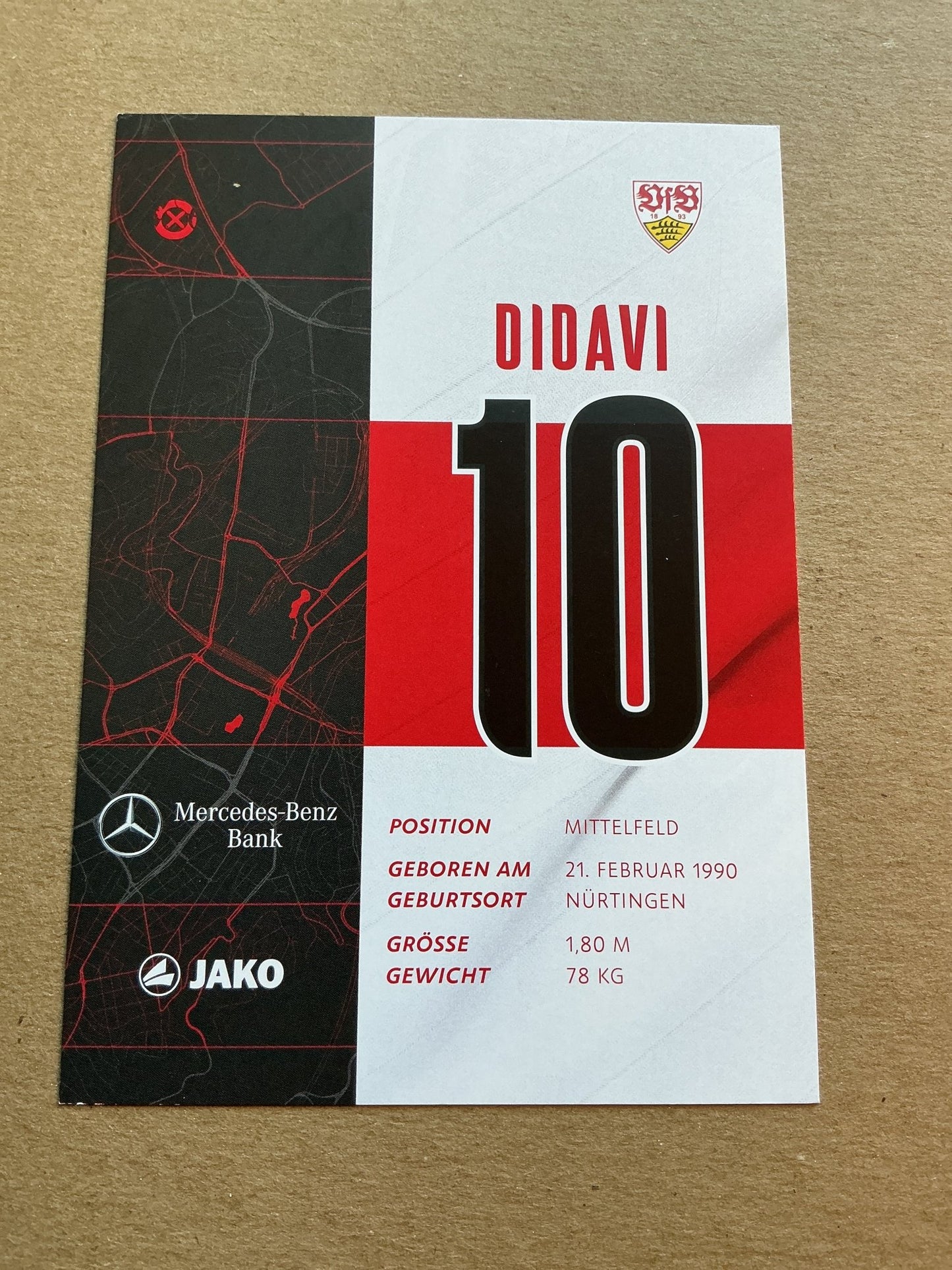 Daniel Didavi, Germany 🇩🇪 VfB Stuttgart 2020/21 hand signed - Autographs-World
