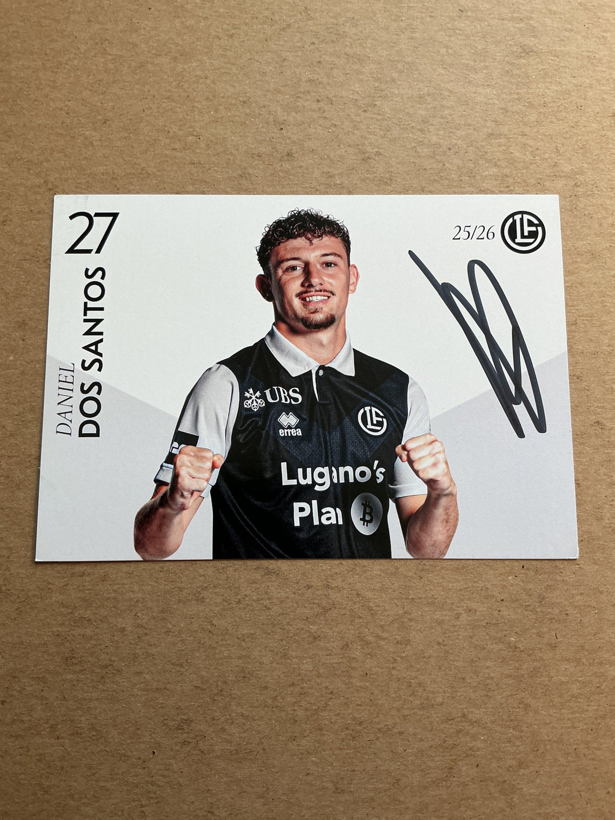 Daniel Dos Santos, Switzerland 🇨🇭 HC Lugano 2025/26 hand signed - Autographs-World