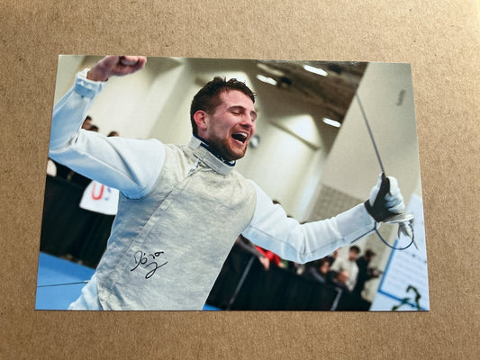 Daniel Dosa, Hungary 🇭🇺 Fencing Summer Olympics 2024 hand signed - Autographs-World