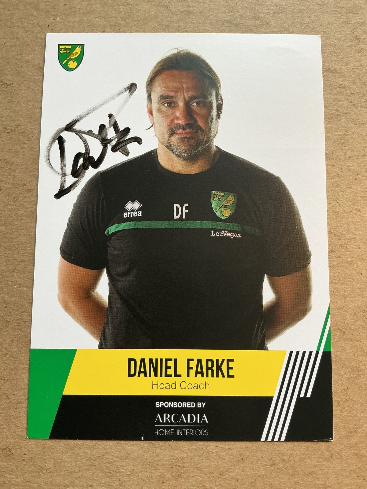 Daniel Farke, Germany 🇩🇪 Norwich City 2020/21 hand signed - Autographs-World