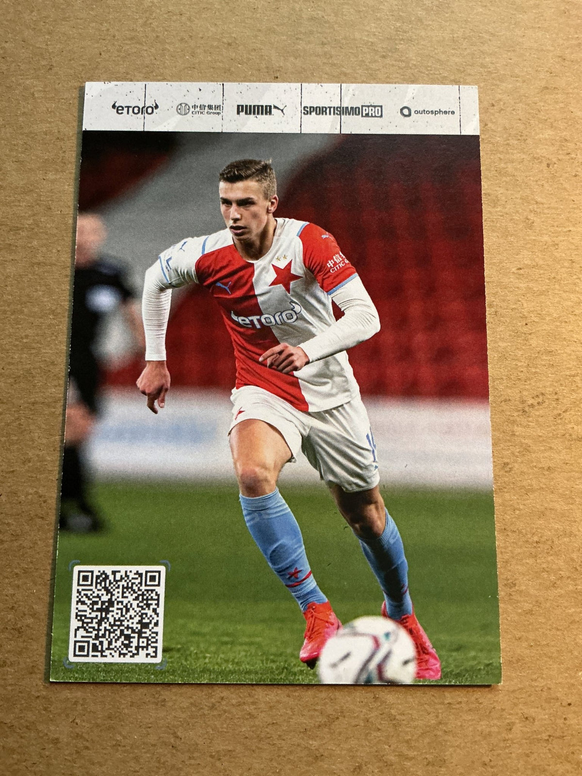 Daniel Fila, Czech Republic 🇨🇿 SK Slavia Prague 2021/22 hand signed - Autographs-World