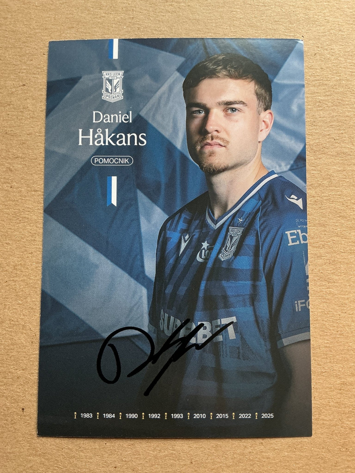 Daniel Håkans, Finland 🇫🇮 Lech Poznán 2025/26 hand signed - Autographs-World