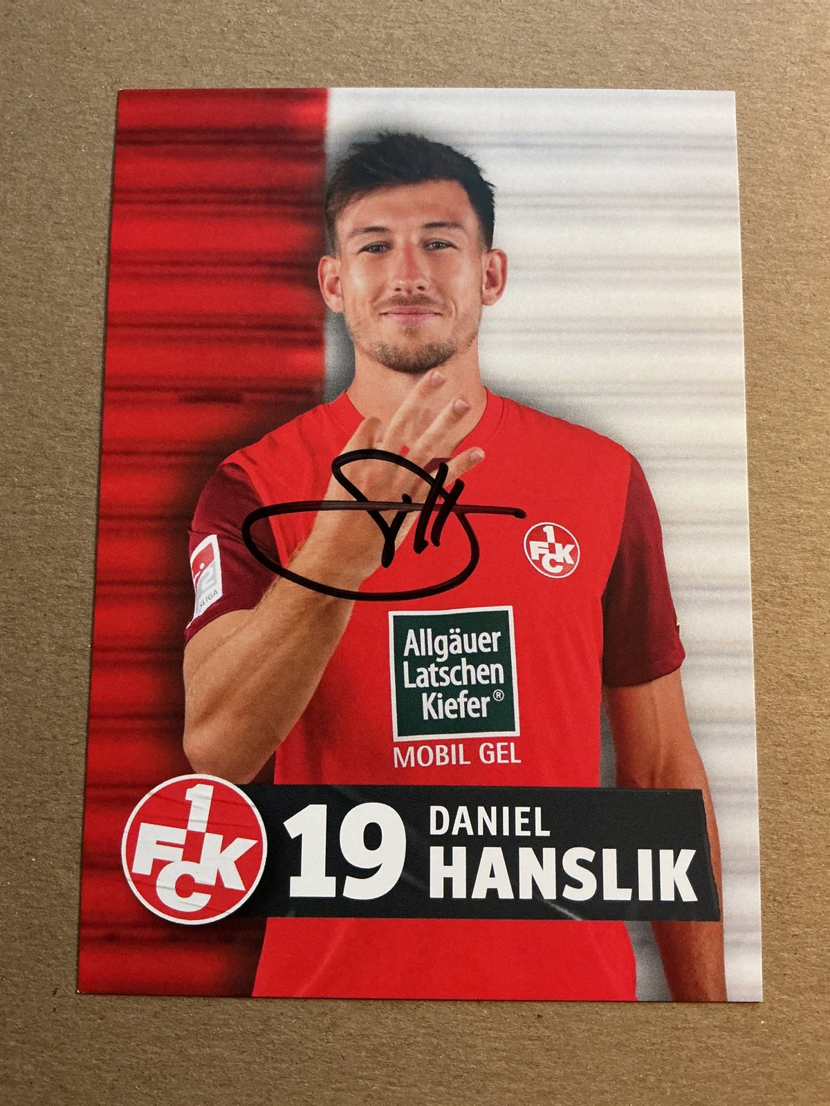Daniel Hanslik, Germany 🇩🇪 1.FC Kaiserslautern 2023/24 hand signed - Autographs-World