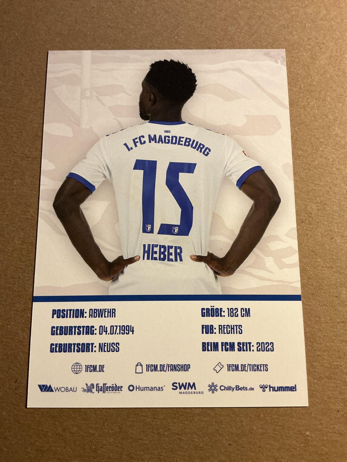 Daniel Heber, Germany 🇩🇪 1.FC Magdeburg 2023/24 hand signed - Autographs-World