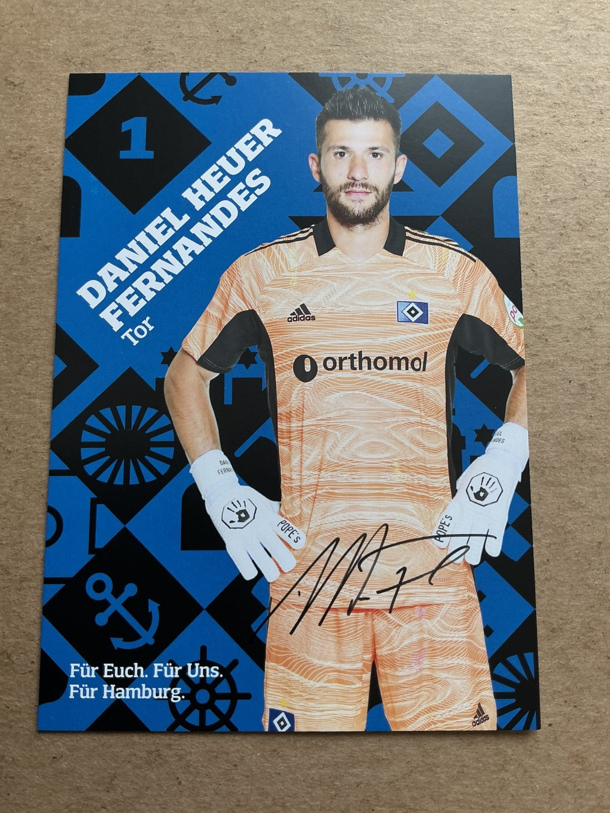 Daniel Heuer Fernandes, Portugal 🇵🇹 Hamburger SV 2021/22 hand signed - Autographs-World