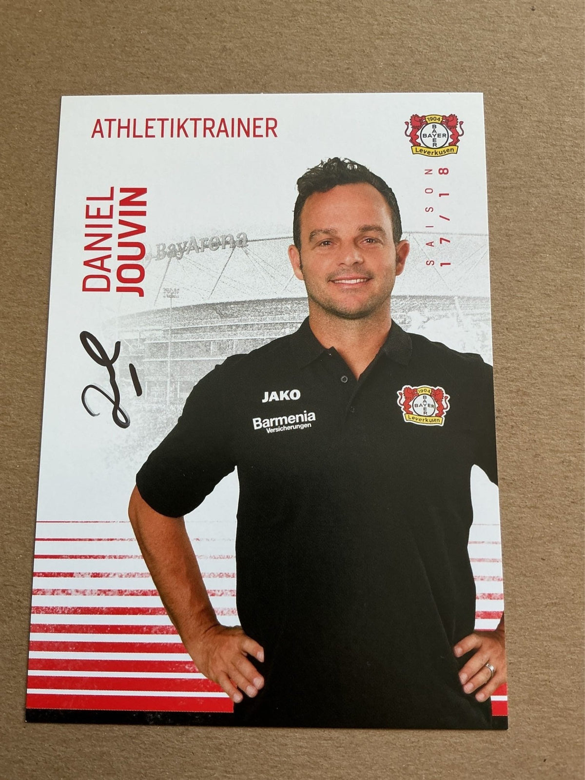 Daniel Jouvin, Brazil 🇧🇷 Bayer 04 Leverkusen 2017/18 hand signed - Autographs-World