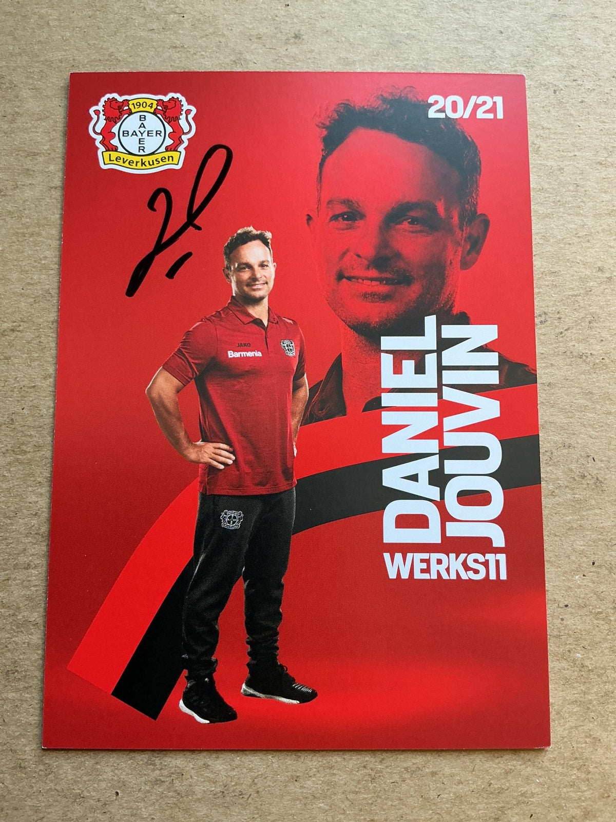 Daniel Jouvin, Germany 🇩🇪 Bayer 04 Leverkusen 2020/21 hand signed - Autographs-World