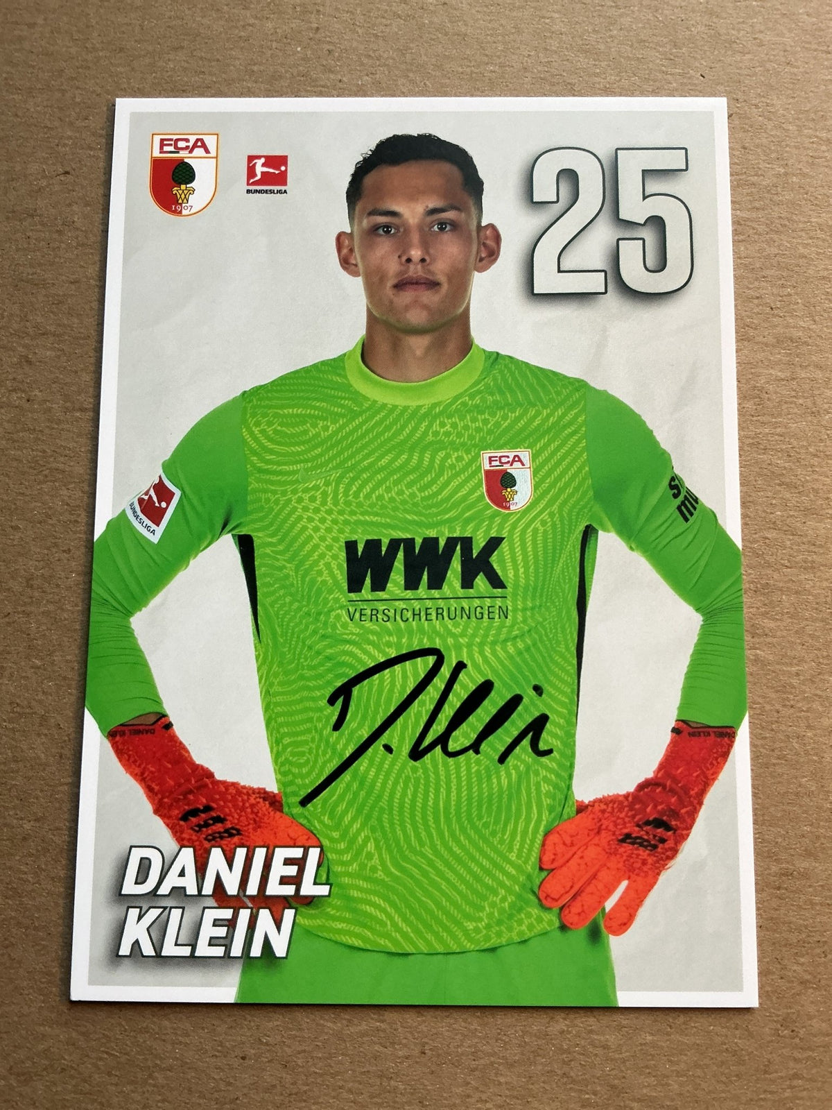 Daniel Klein, Germany 🇩🇪 FC Augsburg 2021/22 hand signed - Autographs-World