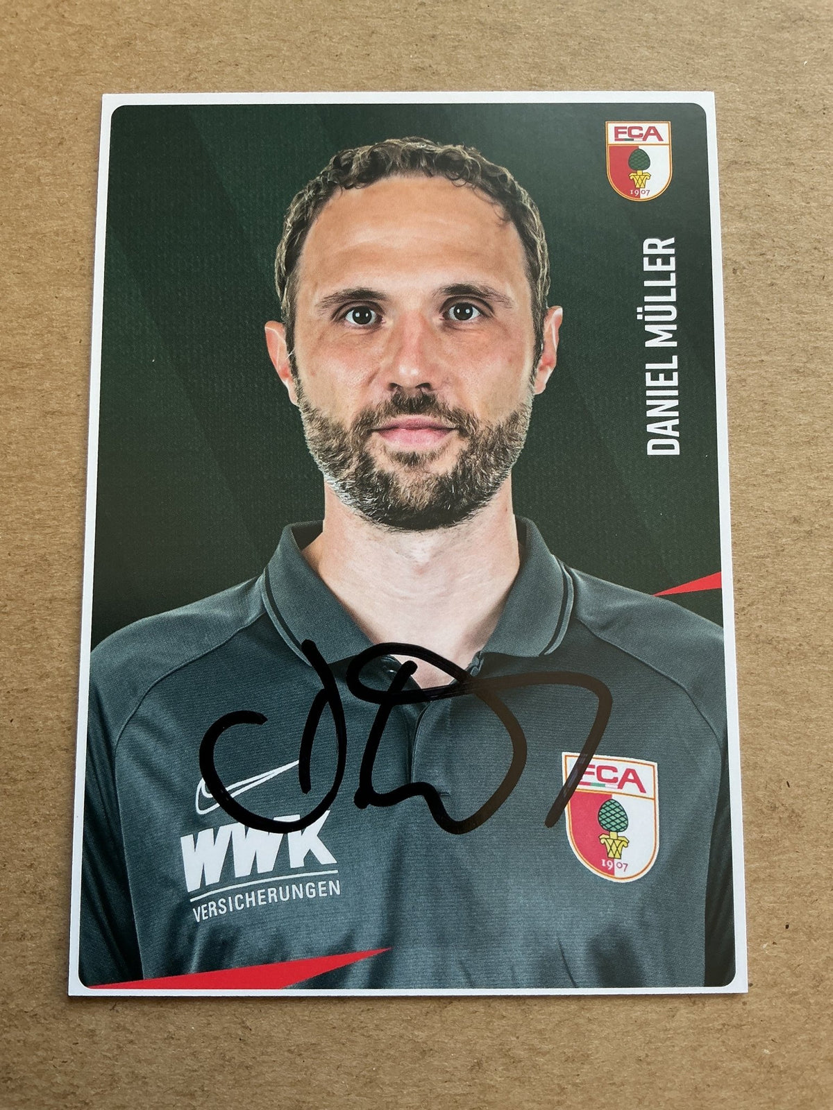 Daniel Müller, Germany 🇩🇪 FC Augsburg 2020/21 hand signed - Autographs-World