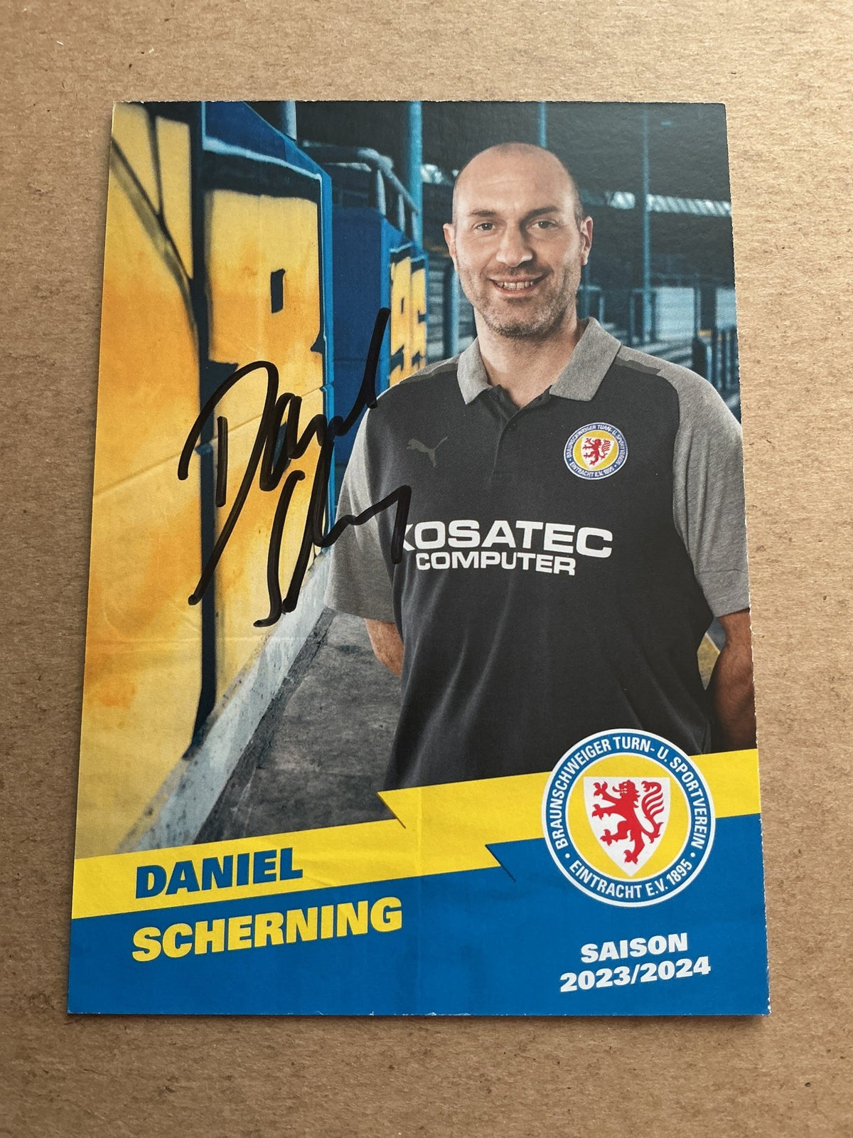 Daniel Scherning, Germany 🇩🇪 Eintracht Braunschweig 2023/24 hand signed - Autographs-World
