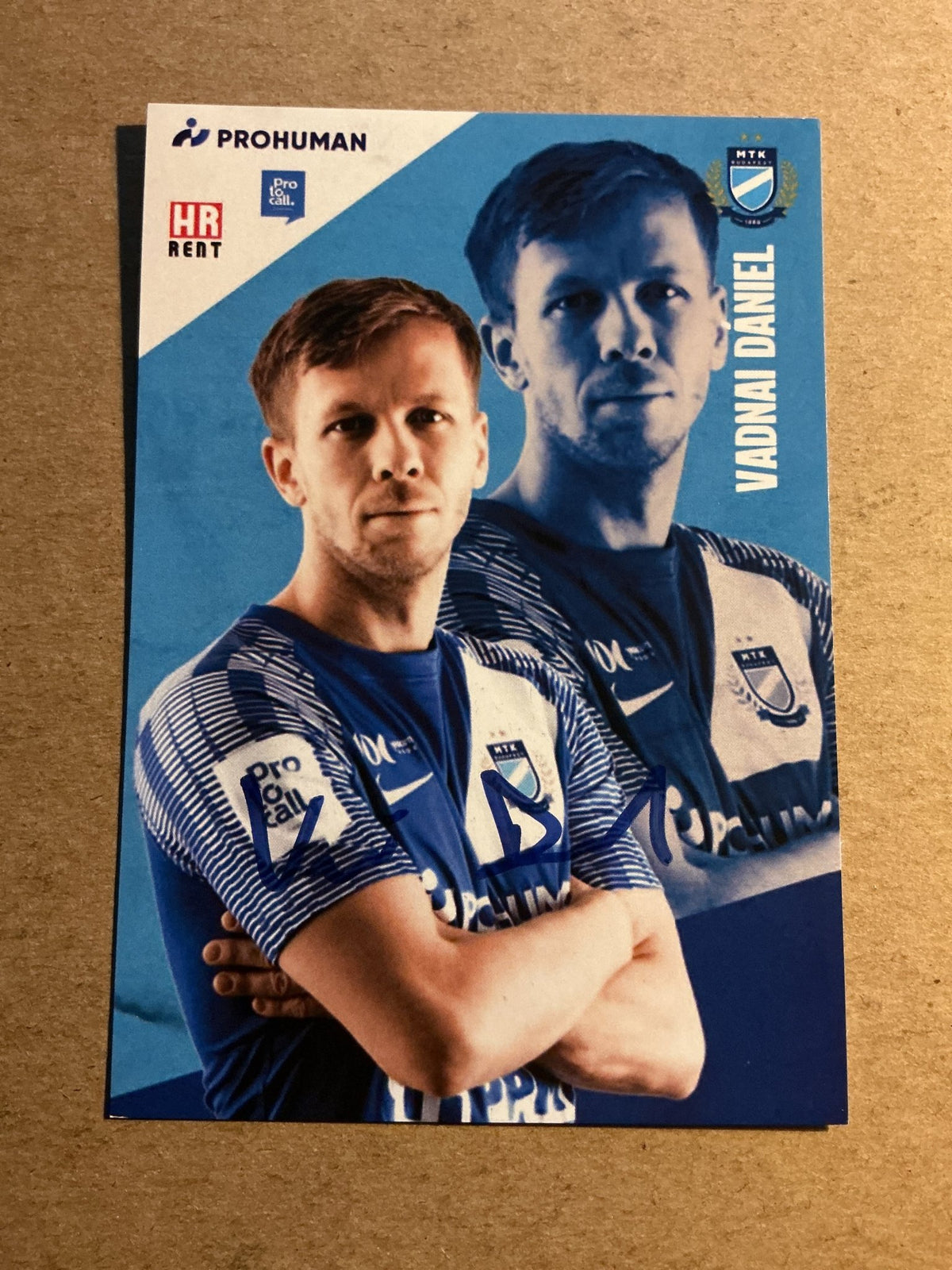 Dániel Vadnai, Hungary 🇭🇺 MTK Budapest 2022/23 hand signed - Autographs-World