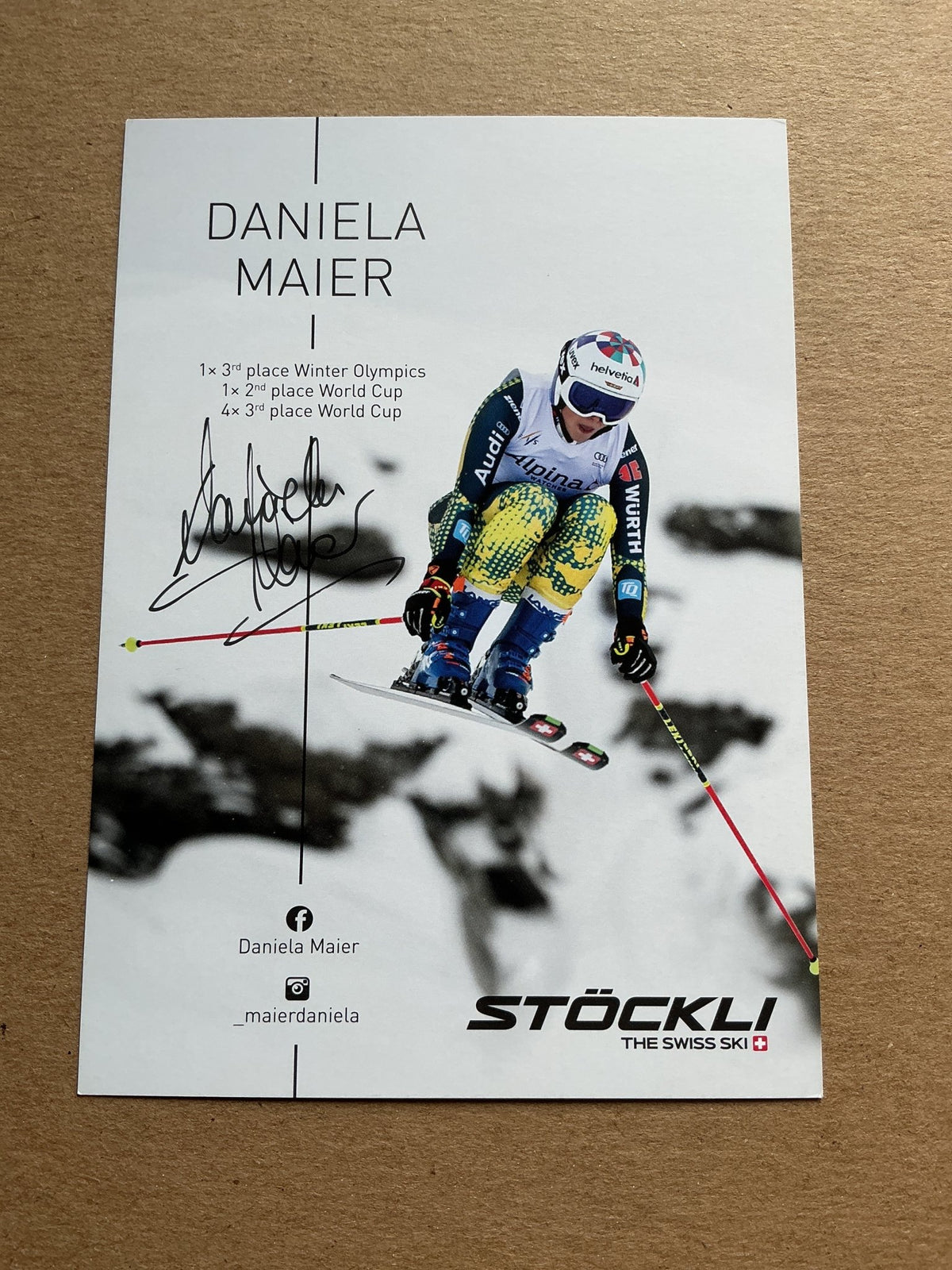 Daniela Maier, Germany 🇩🇪 Freestyle Winter 2021/22 hand signed - Autographs-World