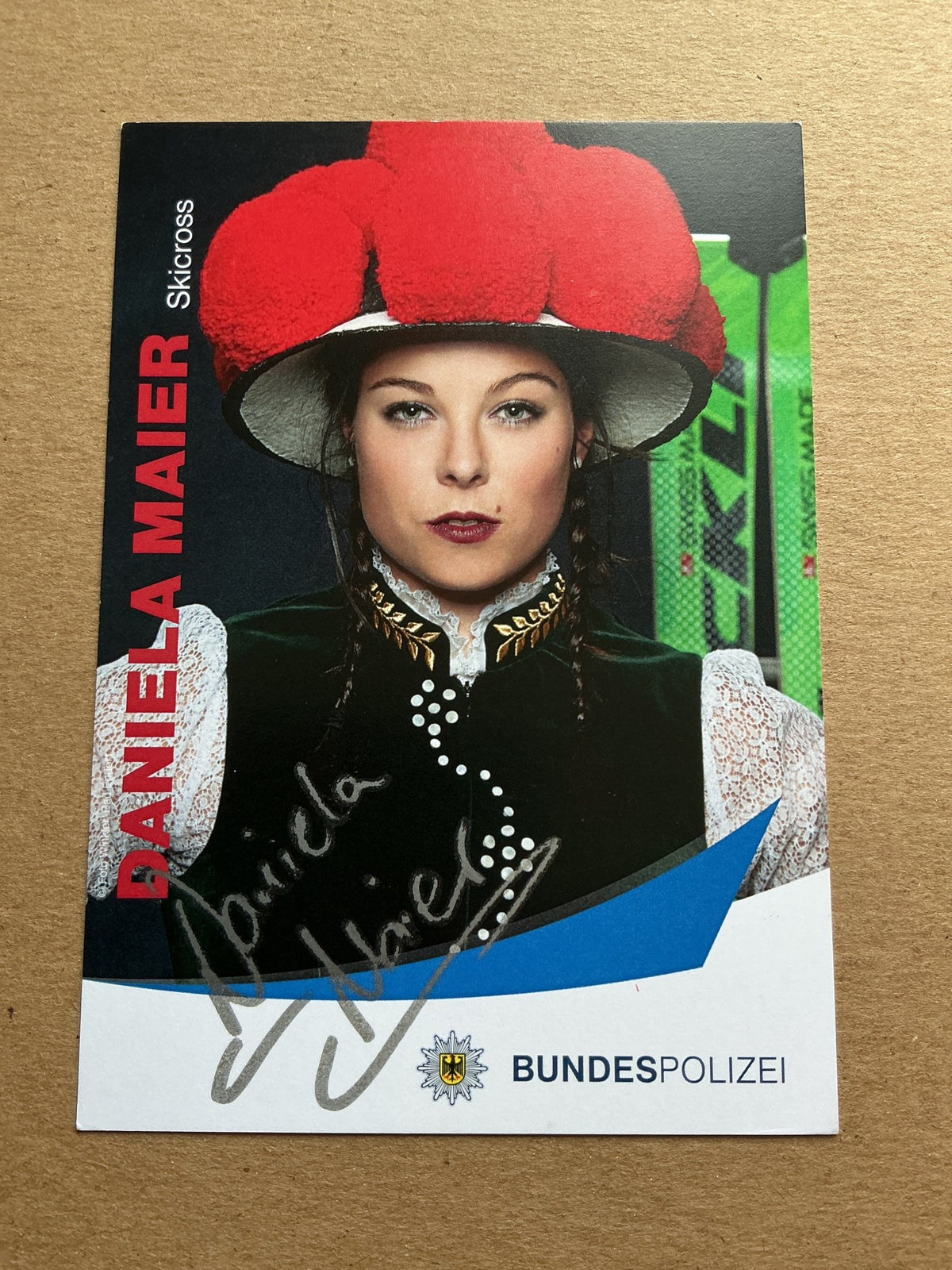 Daniela Maier, Germany 🇩🇪 Freestyle Winter 2021/22 hand signed - Autographs-World
