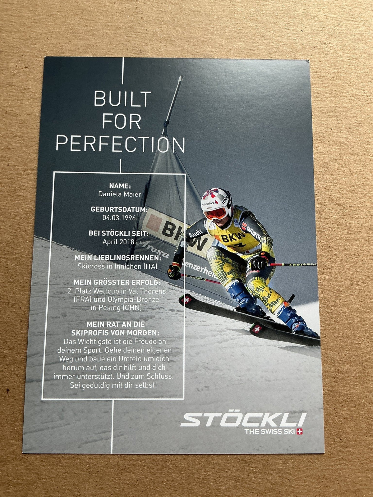 Daniela Maier, Germany 🇩🇪 Freestyle Winter 2021/22 hand signed - Autographs-World