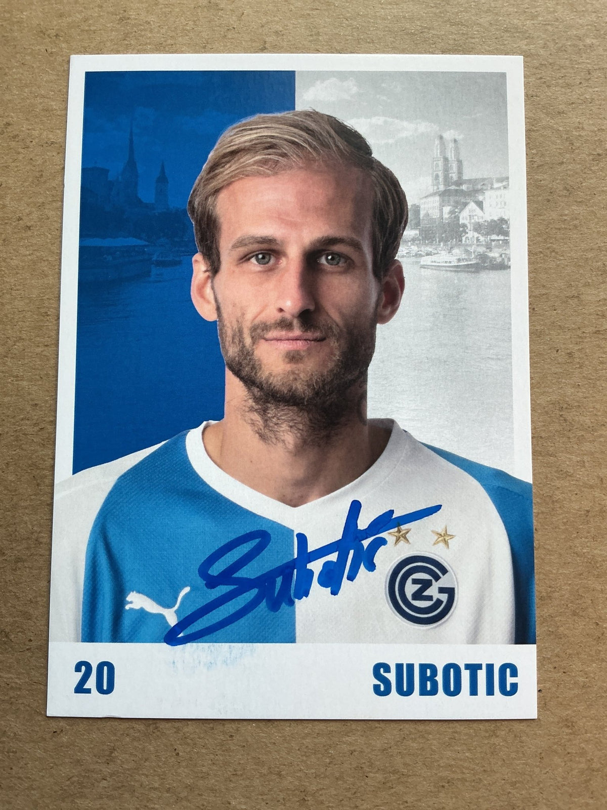 Danijel Subotic, Serbia 🇷🇸 Grasshopper Zürich 2019/20 hand signed - Autographs-World