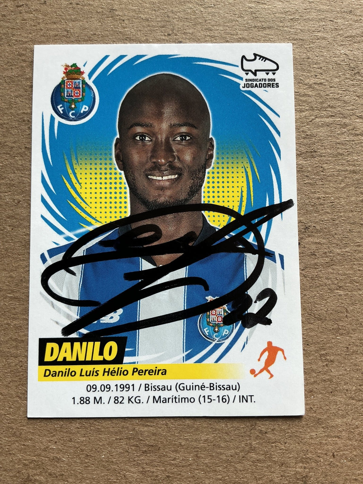 Danilo Pereira, Portugal 🇵🇹 FC Porto 2018/19 Panini hand signed - Autographs-World