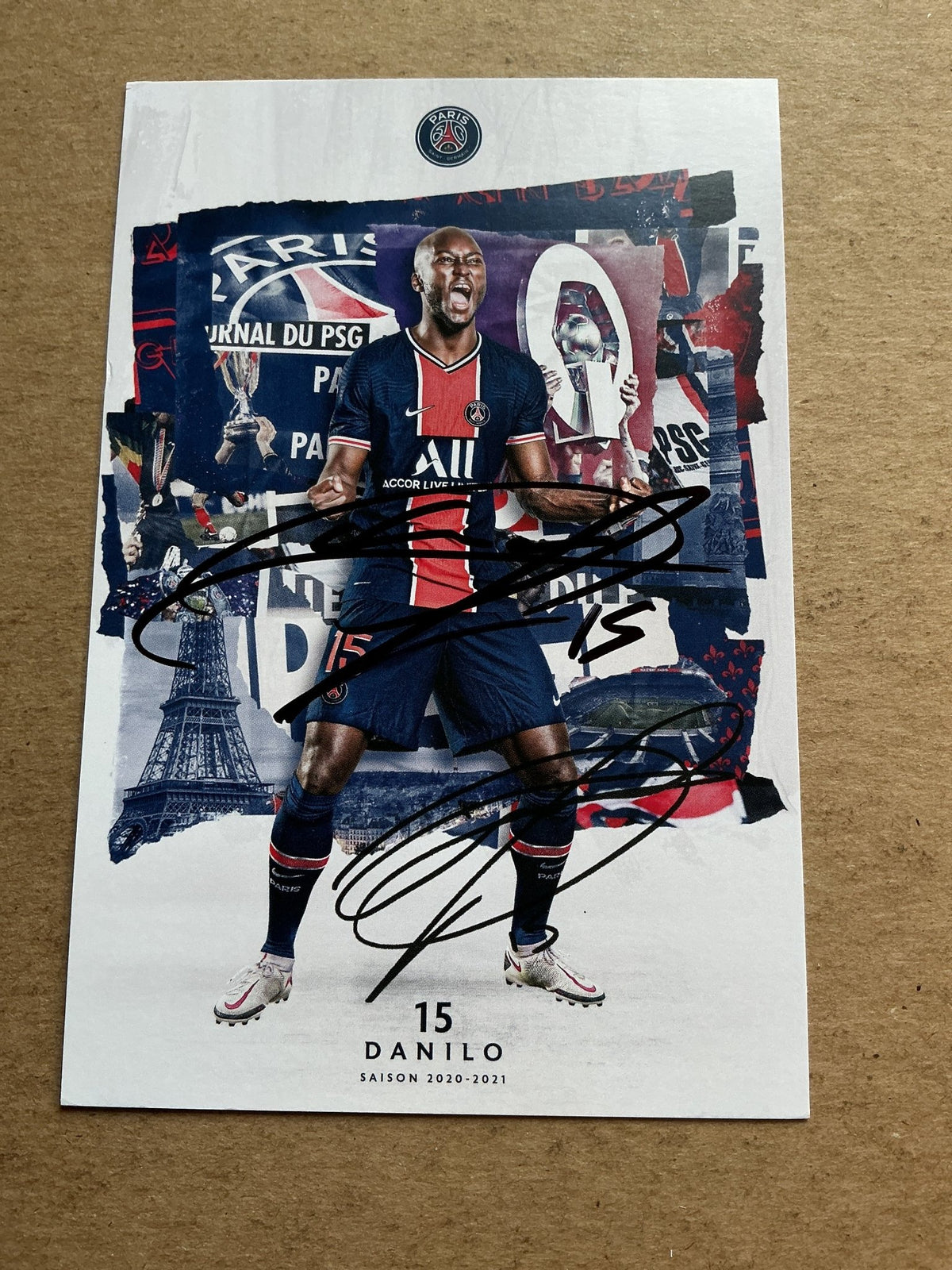 Danilo Pereira, Portugal 🇵🇹 Paris Saint-Germain 2020/21 hand signed - Autographs-World