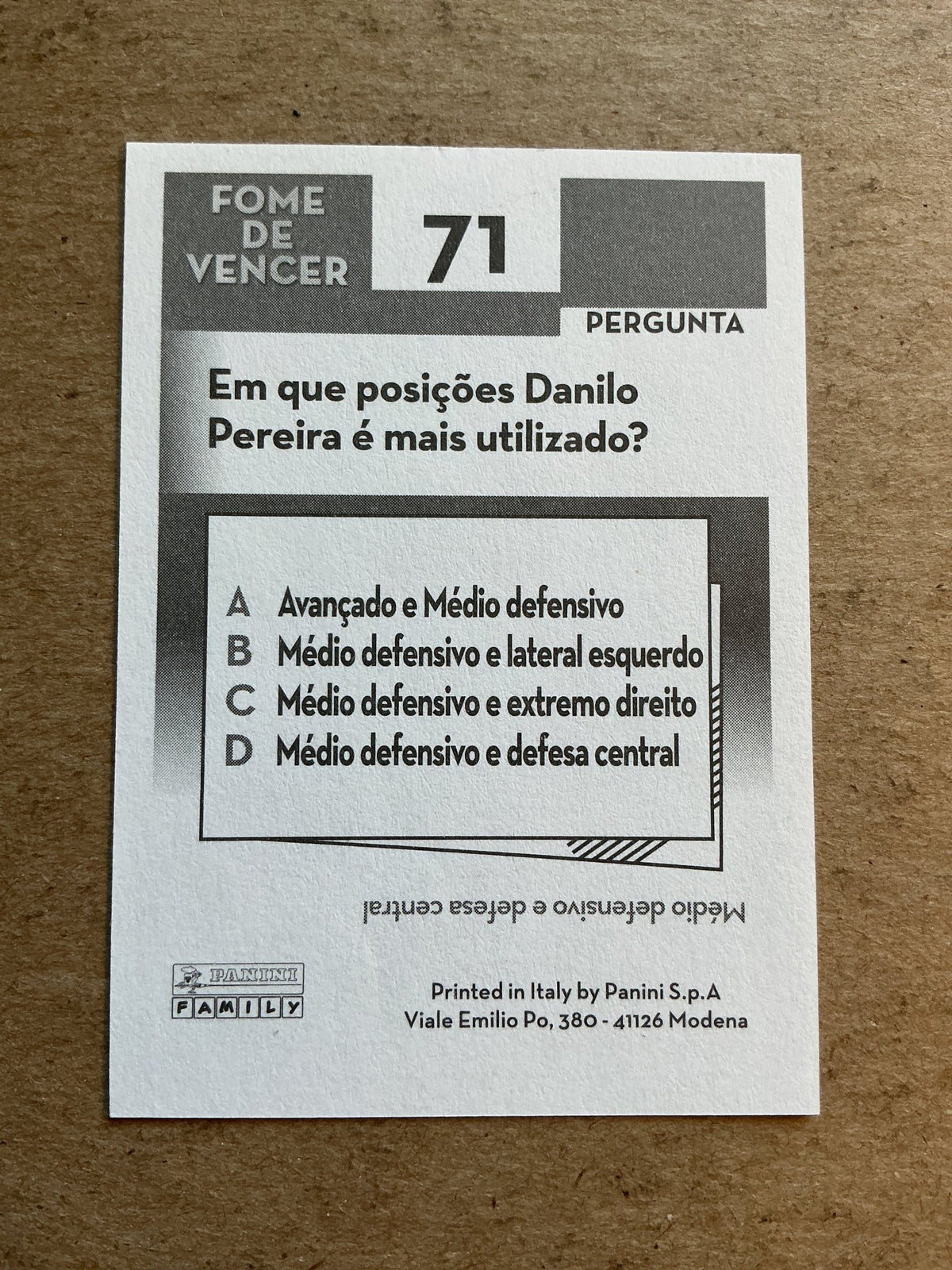Danilo Pereira, Portugal 🇵🇹 UEFA Euro 2020 Panini hand signed - Autographs-World