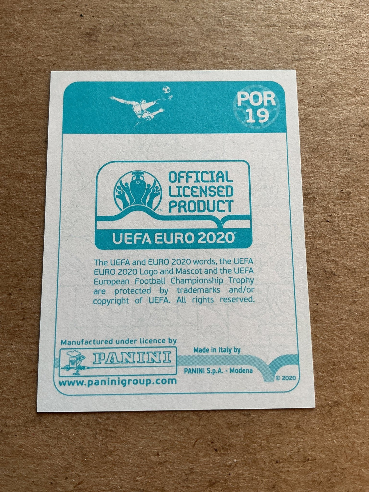 Danilo Pereira, Portugal 🇵🇹 UEFA Euro 2020 Panini hand signed - Autographs-World