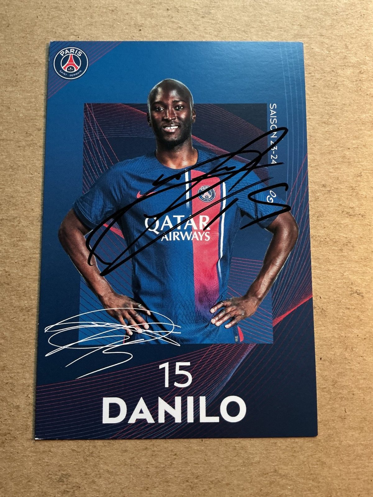 Danilo Perreira, Portugal 🇵🇹 Paris Saint-Germain 2023/24 hand signed - Autographs-World