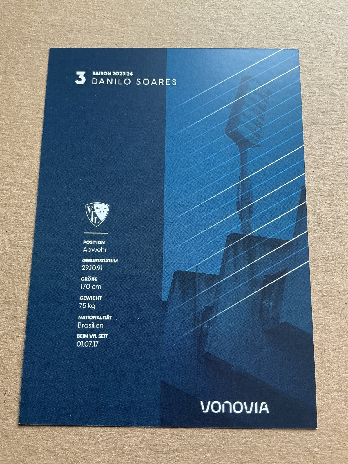 Danilo Soares, Brazil 🇧🇷 VfL Bochum 2023/24 hand signed - Autographs-World