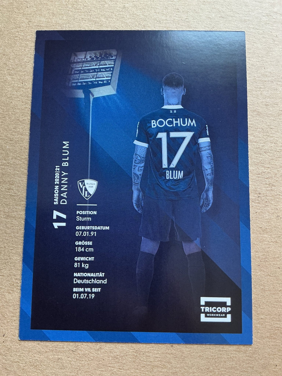 Danny Blum, Germany 🇩🇪 VfL Bochum 2020/21 hand signed - Autographs-World