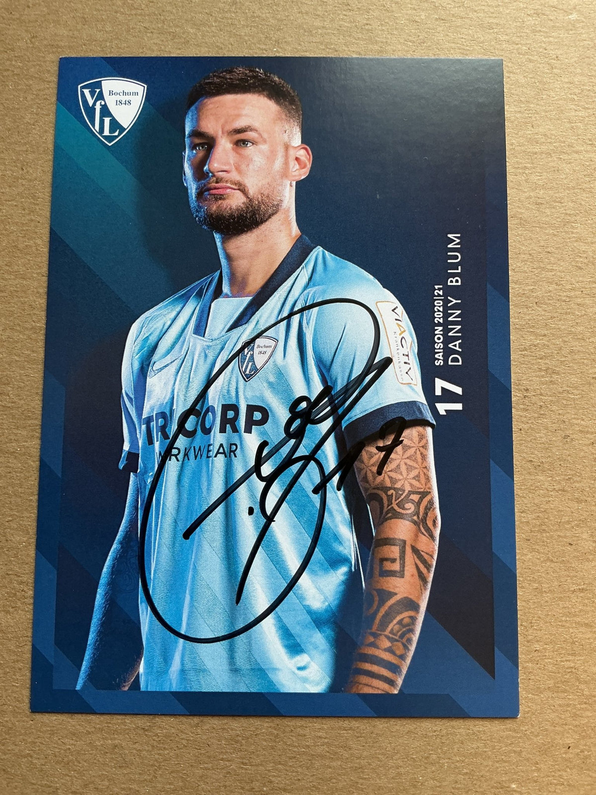 Danny Blum, Germany 🇩🇪 VfL Bochum 2020/21 hand signed - Autographs-World