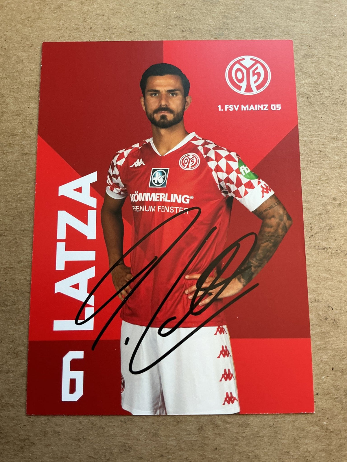 Danny Latza, Germany 🇩🇪 FSV Mainz 05 2020/21 hand signed - Autographs-World