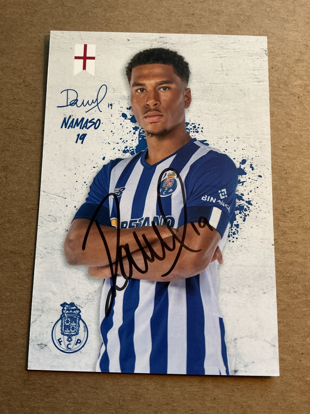 Danny Namaso, Cameroon 🇨🇲 FC Porto 2022/23 hand signed - Autographs-World