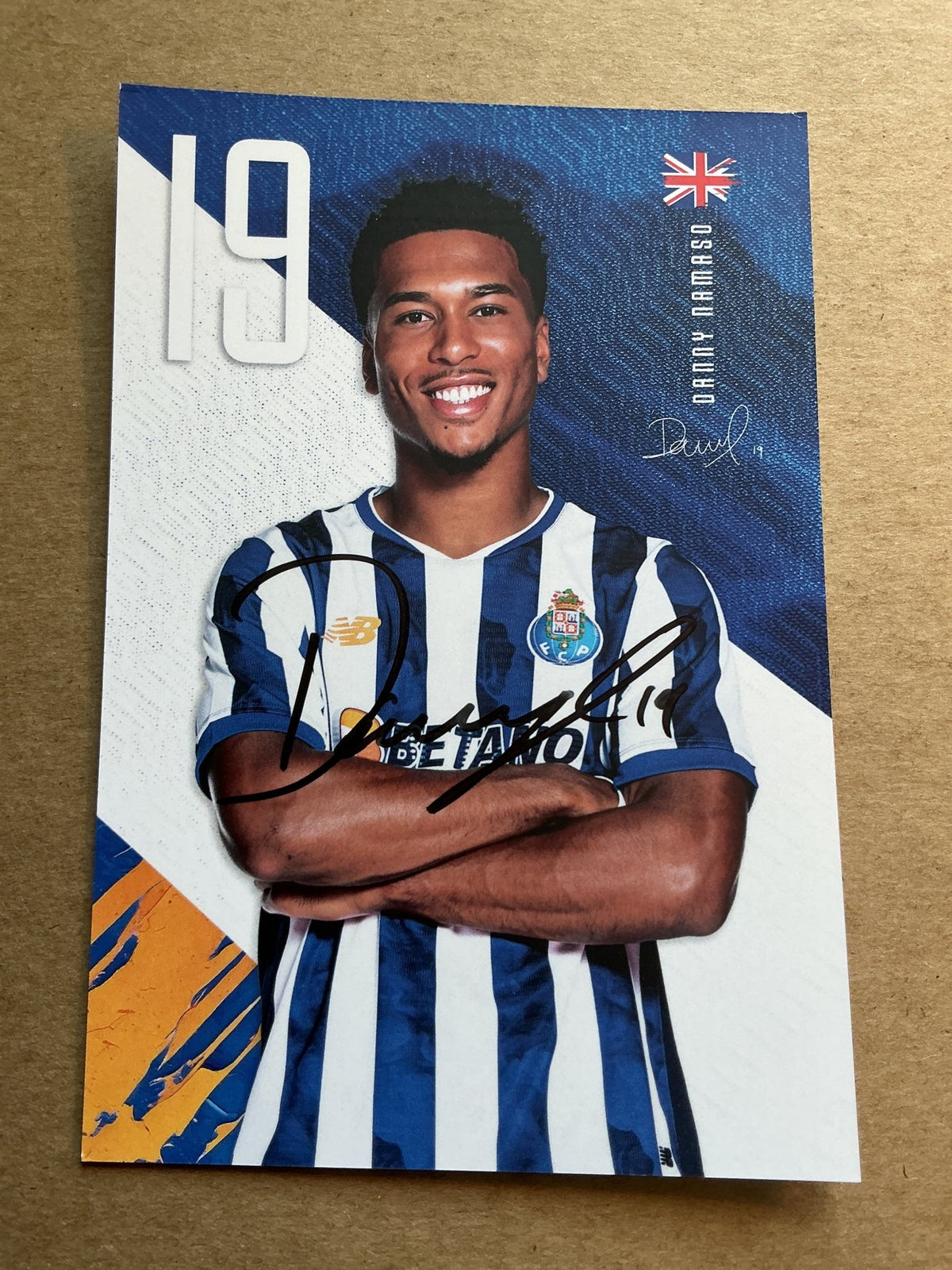 Danny Namaso, Cameroon 🇨🇲 FC Porto 2024/25 hand signed - Autographs-World