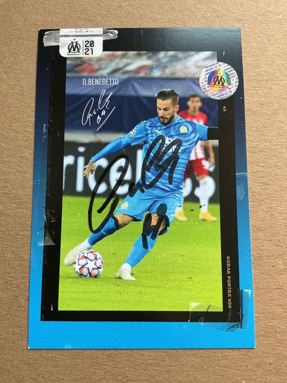 Darío Benedetto, Argentina 🇦🇷 Olympique Marseille 2020/21 hand signed - Autographs-World