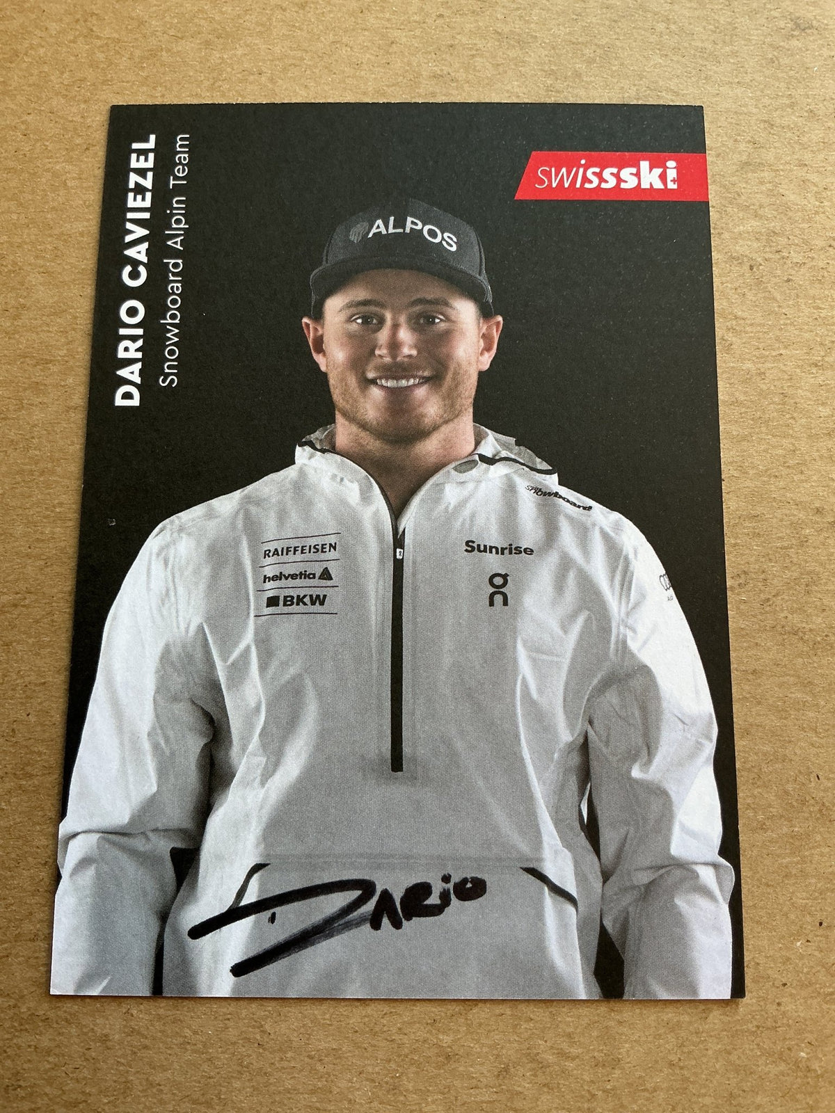 Dario Caviezel, Switzerland 🇨🇭Snowboard Winter 2023/24 hand signed - Autographs-World