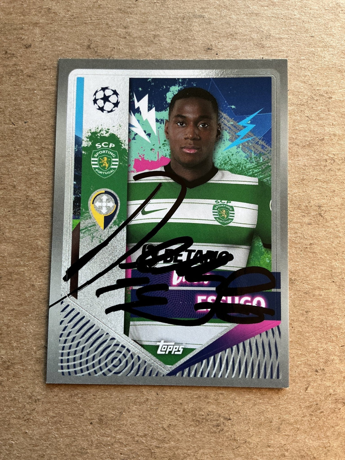 Dário Essugo, Portugal 🇵🇹 Sporting CP 2022/23 Topps hand signed - Autographs-World